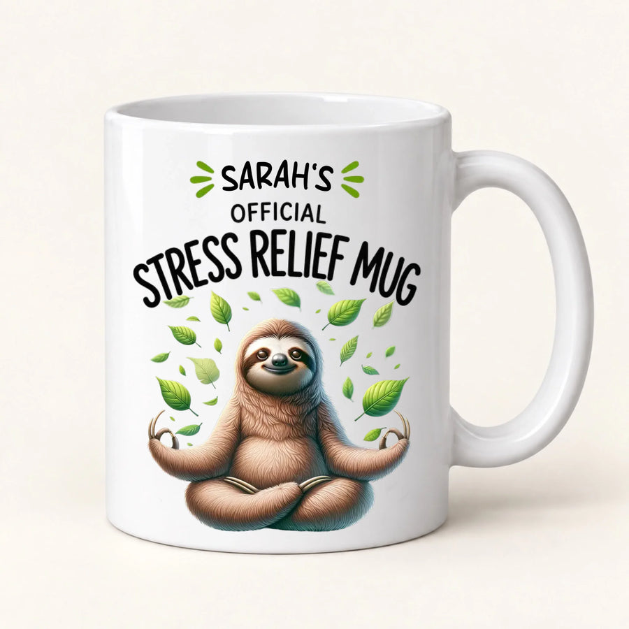 Personalized Stress Relief Mug – Add Your Name & Choose Your Animal